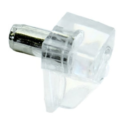 Taquet plastique transparent lot de 8