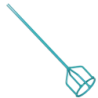 Turbine de malaxage Collomix KR 6 Pans pour mandrin Ø 90 mm - Longueur 590 mm