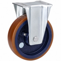 Roue série polyuréthane jante fonte diametre 125mm resistance 560Kg