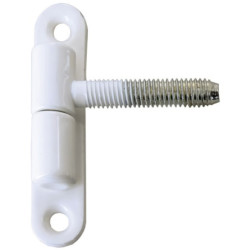 Fiche à visser acier plastifié blanc diamètre 13 mm lot de 2