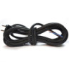 Cordon d'alimentation HO5VVF en PVC pour électroportatif 2 x1.0mm longueur 3m - Max 500W