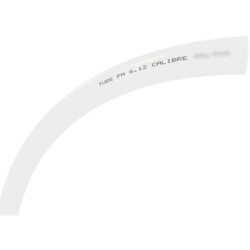 Tuyau calibré en polyamide blanc pour outils pneumatiques longueur 25 m 8mm