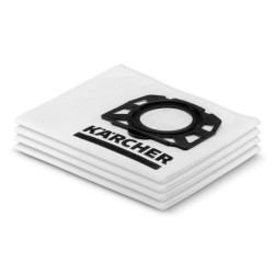 Sachet filtre ouate WD1/2/3 pour aspirateur Karcher - lot de 4