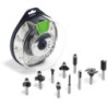 Fraise mixte queue de 8 mm Festool Box-OF HW S8 coffret de 10