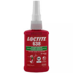 Colle Loctite 638 haute résistance pour assemblages cylindriques 50ml