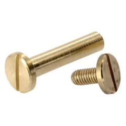 Vis de reliure laiton 10 mm lot de 2