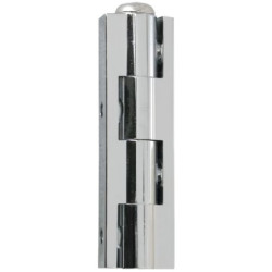 Charnière universelle laiton chromé 40 mm lot de 2