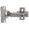 Charnière à ressort acier nickelé diamètre 35 mm pour porte rentrante lot de 2