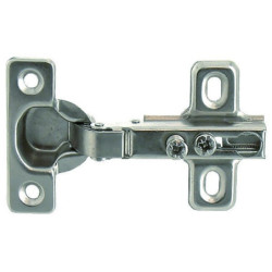 Charnière à ressort acier nickelé diamètre 26 mm pour porte rentrante lot de 2