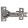 Charnière à ressort acier nickelé diamètre 35 mm pour porte rentrante lot de 2