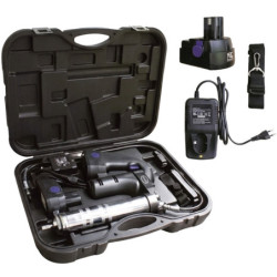 Pompe à graisse électrique avec 2 batteries 18V 1.5Ah et chargeur
