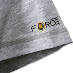 Polo homme Force manches courtes poche poitrine Gris Chiné XL