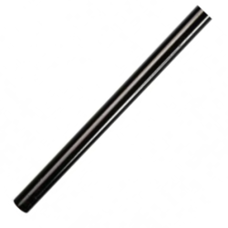Tige rainurée pleine pour espagnolettes Tubrain noire 1480mm