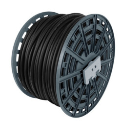 Câble rigide noir U1000 R2V 4G 2.5 mm² vendu au metre