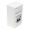 Coffret pré équipé pour chauffe-eau 1 rangée DIN contacteur jour-nuit + 2 disjoncteurs 20A