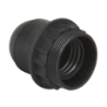 Douille à vis pour luminaire - Raccord fileté 10 mm - Bague Ø 58 mm - Bakélite - Noir