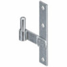 Gond à té gauche acier zingué 220mm axe diamètre 14mm