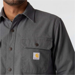Surchemise stretch doublure polaire gris Windham Shirt Jac