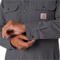Surchemise stretch doublure polaire gris Windham Shirt Jac