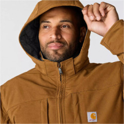 Blouson à capuche déperlant et anti-vent marron Camden Cryder Jacket
