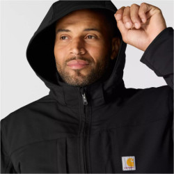 Blouson à capuche déperlant et anti-vent noir Camden Cryder Jacket