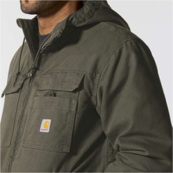 Blouson à capuche anti-vent Barlett Active Jac vert