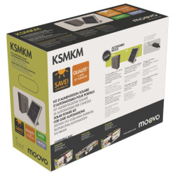 Panneau solaire pour moteur de portail Moovo avec caisson batterie 12 V