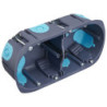 Boite d'appareillage double cloisons sèches Stop air - Ø 67 mm - Profondeur 40 mm - Gris