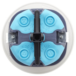 Boite point de centre DCL Debflex - Étanche à l'air - Ø 67 x 50 mm - Polypropylène - Blanc