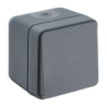 Interrupteur va et vient pose en saillie étanche IP55 10A - 250V - couleur gris mat