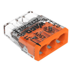 Borne boîte dérivation Compact 2273 Wago conducteurs rigides 0.5 à 2.5mm²