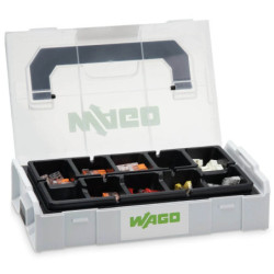 Assortiment de 195 bornes de connexion électrique 221, 2273 et 224 - Wago L-Boxx Mini