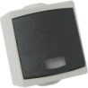 Bouton poussoir étanche avec voyant - Pose en saillie - IP54 - Courant 10A - Tension 250V - Gris