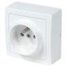 Prise 2P+T 16A en saillie BLOK couleur blanc