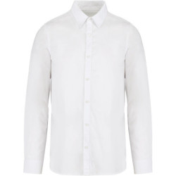Chemise écoresponsable délavée homme blanche