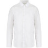Chemise écoresponsable délavée homme blanche