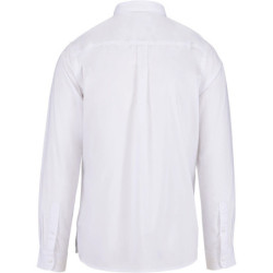 Chemise écoresponsable délavée homme blanche