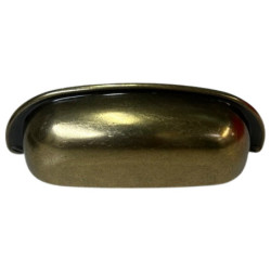 Poignée de meuble coquille 105x35 entraxe 96mm couleur bronze