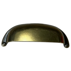 Poignée de meuble coquille 105x35 entraxe 96mm couleur bronze