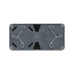 Double prise perle 2P+T 16A gris IP55
