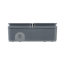 Double prise perle 2P+T 16A gris IP55