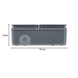 Double prise perle 2P+T 16A gris IP55