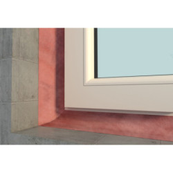 Membrane d'étanchéité intérieure pour menuiseries Tramiflex BC+ 3 rouleaux de 100mm x 20m
