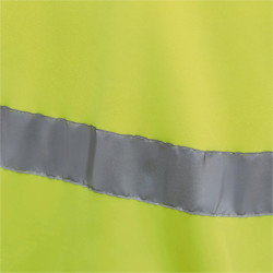 Sweat-shirt haute visibilité Yoko col rond jaune et bleu marine