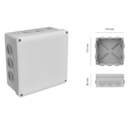 Boîte de dérivation IP55 grise