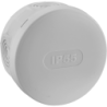 Boite de dérivation étanche ronde IP55 4 entrées polypropylène gris