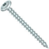 Vis bois Heco Topix Plus acier Zingué blanc tête ronde large T40 filetage total M8