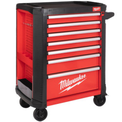 Servante d'atelier 7 tiroirs équipée rouge 337 outils 78cm MILWAUKEE