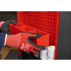 Servante d'atelier 7 tiroirs équipée rouge 337 outils 78cm MILWAUKEE