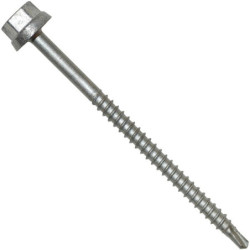 Vis autoperceuse tête hexagonale zamack Zacrovis Bois 6.5 x 100 mm couleur naturel - boîte de 100